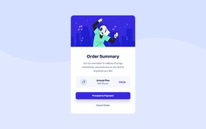 Order Summary Component Challenge from FrontendMentor